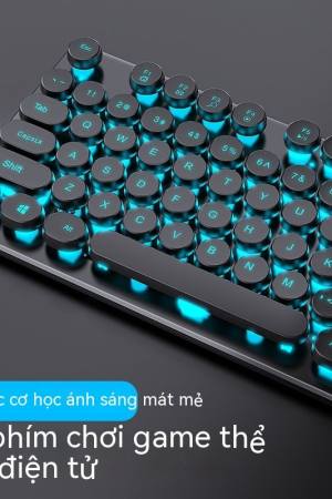 Bàn Phím Cơ Gaming Phong Cách Retro LED